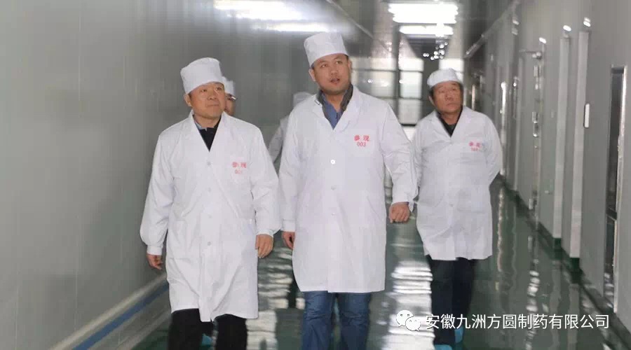 市药监局彭殿伟、市政府副秘书长张磊到厂调研我公司配方颗粒准备工作